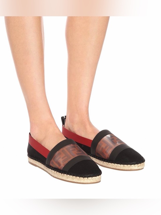 Fendi Shoes - Fendi Flat Colibri Mesh FF Women Espadrilles